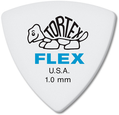 Dunlop 456P100 Tortex Flex Triangle 6 Pack 0