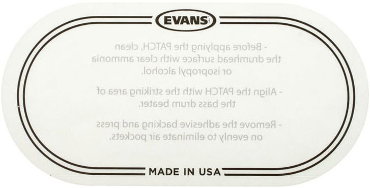 Evans EQ Clear Plastic Double Patch EQPC2 0
