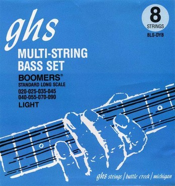 GHS Bass Boomers 8-String Light Plus 8LS-DYB (25-90) 0