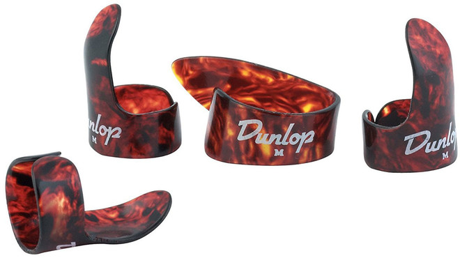 Dunlop 9010TP Fingerpicks Shell Medium 12 Pack 0