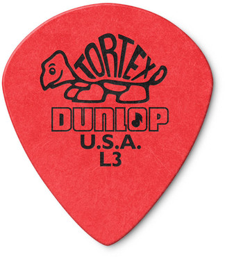 Dunlop 472RL3 Tortex Jazz III Sharp Red 36 Pack 0