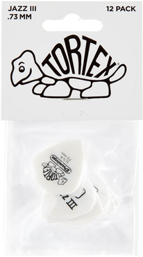 Dunlop 478P073 Tortex White Jazz III Pack 0