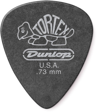 Dunlop 488R073 Tortex Pitch Black Standard 72 Pack 0