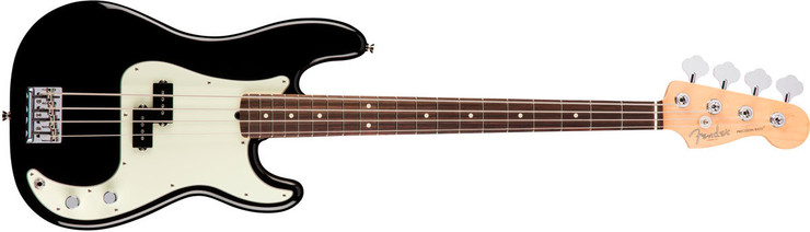 Fender American Professional Precision Bass Rosewood Black 0