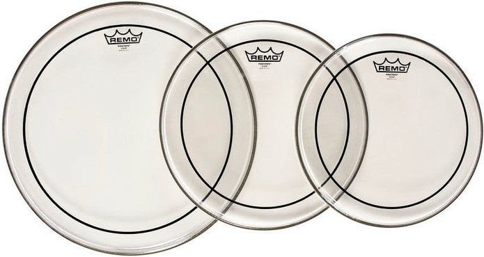 Remo Pinstripe Clear Tom Pack PP-0912-PS 0