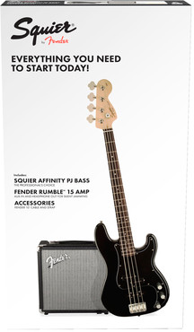 Fender Squier Affinity Precision Bass PJ Pack Brown Sunburst 0