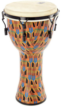 Toca SFDMX-12K Freestyle Mechanically Tuned Djembe Kente Cloth 0