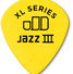 Dunlop 498P073 Tortex Jazz III XL Yellow 12 Pack 3