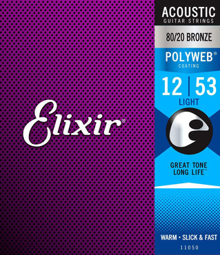 Elixir Polyweb 80/20 Bronze 11050 Light (12-53) 0