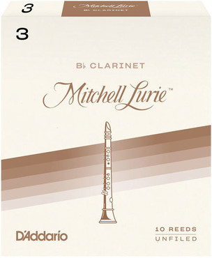 D'Addario RML10BCL300 Mitchell Lurie Bb Clarinet Reeds 3,0 0