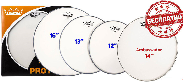 Remo Ambassador Coated Pro Pack PP-0112-BA 0