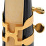 D'Addario HAS1G H-Ligature & Cap Alto Saxophone Gold 2