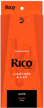 D'Addario RAS1N Ligature & Cap Alto Saxophone Nickel 0
