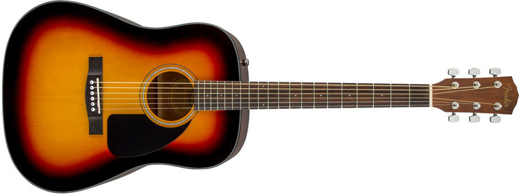 Fender CD-60 Dread V3 DS Sunburst Walnut 0