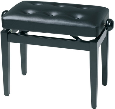 Gewa 130300 Piano Bench Deluxe Black High Gloss 0