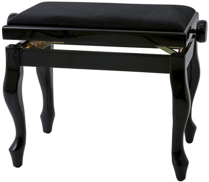 Gewa 130330 Piano Bench Deluxe Classic Black High Gloss 0