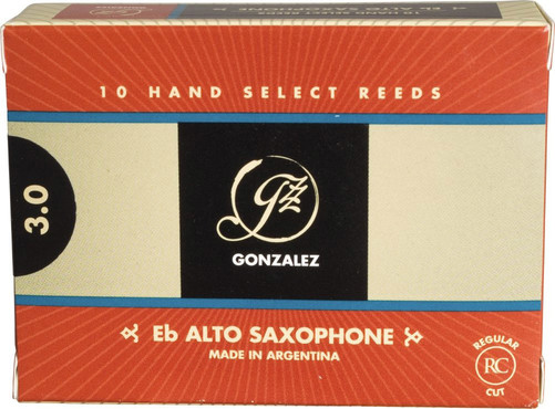 Gonzalez Reeds Alto Saxophone Regular Cut 3 (10 Pack) 0
