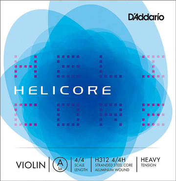 D'Addario H312 4/4H Helicore Violin Single A String 4/4 Heavy Tension 0