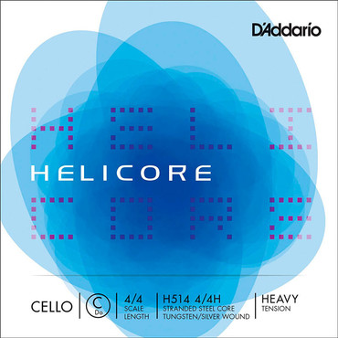 D'Addario H514 4/4M Helicore Cello Single C String 4/4 Medium Tension 0
