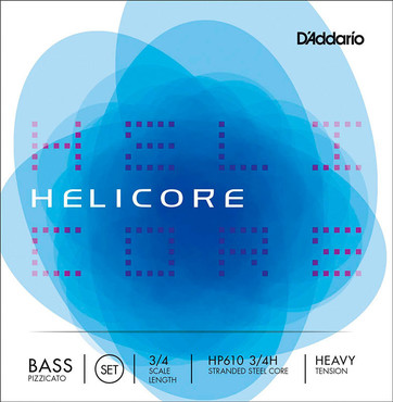 D'Addario HP610 3/4H Helicore Pizzicato Bass 3/4 Heavy Tension 0