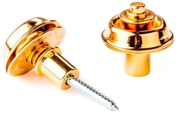 Dunlop SLS1404G Straplok Flush Mount Gold Flash 0