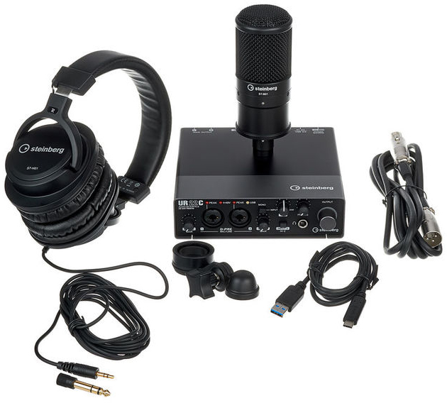 Steinberg UR22C Recording Pack USB C аудиоинтерфейс + наушники +