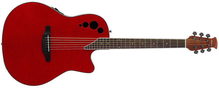 Ovation Applause AE44IIP-CHF Elite Exotic Mid Depth Cherry Flame 0