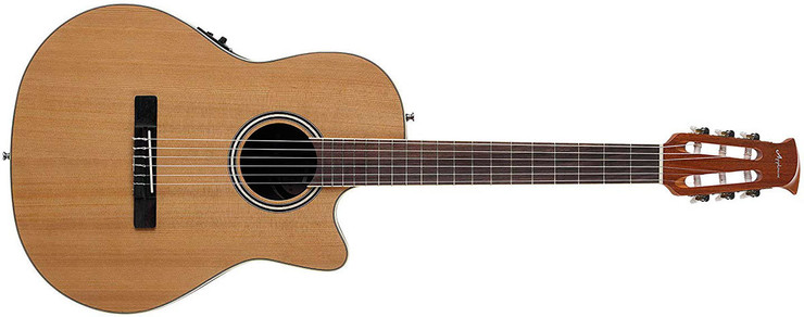 Ovation Applause AB24CII-CED Standard Nylon Mid Depth Natural 0