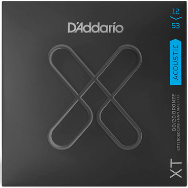 D'Addario XTABR1253 XT Acoustic 80/20 Bronze Light (12-53) 1
