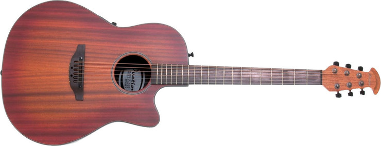 Ovation 2771STR-MB Main Street Balladeer Deep Contour Mahogany Burst Satin 0