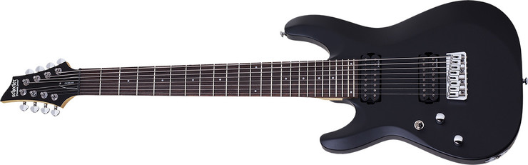 Schecter C-8 Deluxe LH SBK 0