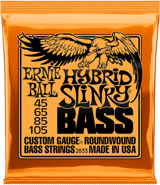 Ernie Ball 2833 Roundwound Bass Hybrid Slinky (45-105) 0