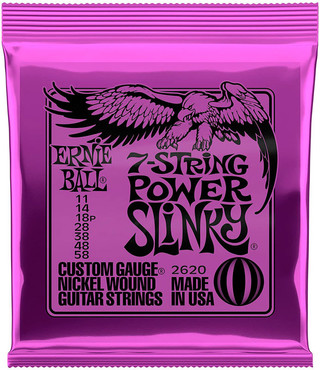 Ernie Ball 2620 Nickel Wound 7 String Power Slinky (11-58) 2