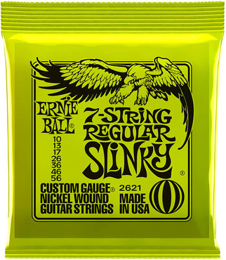 Ernie Ball 2621 Nickel Wound 7 String Regular Slinky (10-56) 2