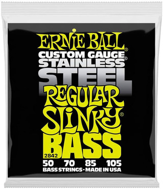Ernie Ball 2842 Stainless Steel Bass Regular Slinky (50-105) 0