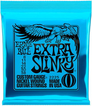 Ernie Ball 2225 Nickel Wound Extra Slinky (8-38) 0