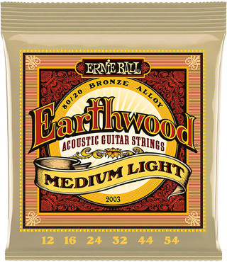 Ernie Ball 2003 Earthwood Medium Light Bronze (12-54) 0