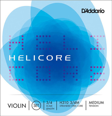 D'Addario H310 3/4M Helicore Violin 3/4 Medium Tension 0