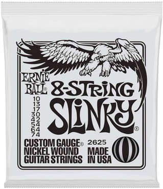 Ernie Ball 2625 Nickel Wound 8-String Slinky (10-74) 0