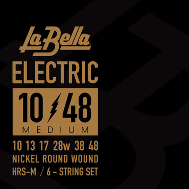 La Bella Hard Rockin' Steel Medium HRS-M (10-48) 2 Pak 0