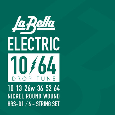 La Bella Hard Rockin' Steel Drop Six HRS-D1 (10-64) 0