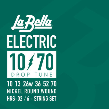 La Bella Hard Rockin' Steel Drop Six HRS-D2 (10-70) 0