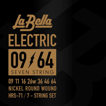 La Bella Hard Rockin' Steel 7 String HRS-71 (9-64) 0