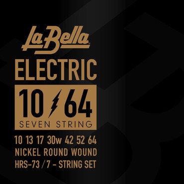 La Bella Hard Rockin' Steel 7 String HRS-73 (10-64) 0