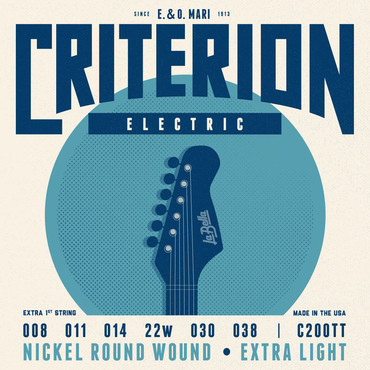 La Bella Criterion Electric Guitar Extra Light C200TT (8-38) 0