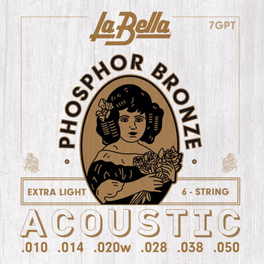 La Bella Acoustic Phosphor Bronze Extra Light 7GPT (10-50) 0