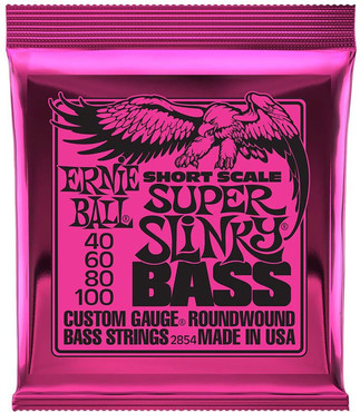 Ernie Ball 2854 Roundwound Bass Super Slinky Short Scale (40-100) 0