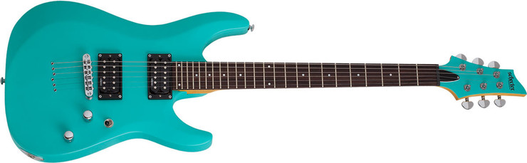 Schecter C-6 Deluxe Satin Aqua 0