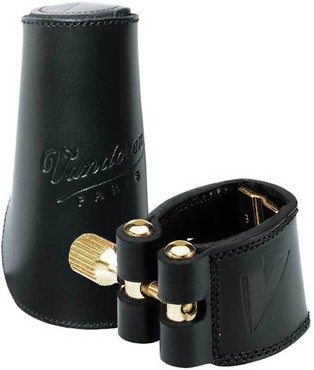 Vandoren LC27P Leather Ligature and Cap for Alto Saxophone 1