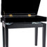Gewa 130500 Piano Bench Deluxe Compartment Black Matt 1